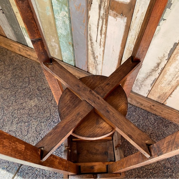 Antique Oak Plant stand solid wood - Picture 9 of 14